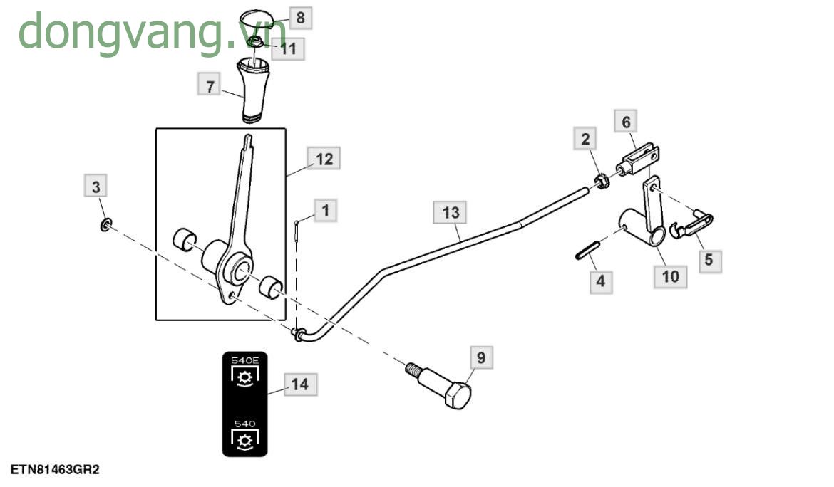 Dual PTO Control Lever, W/ Seat Belt (2/2) - ST542363